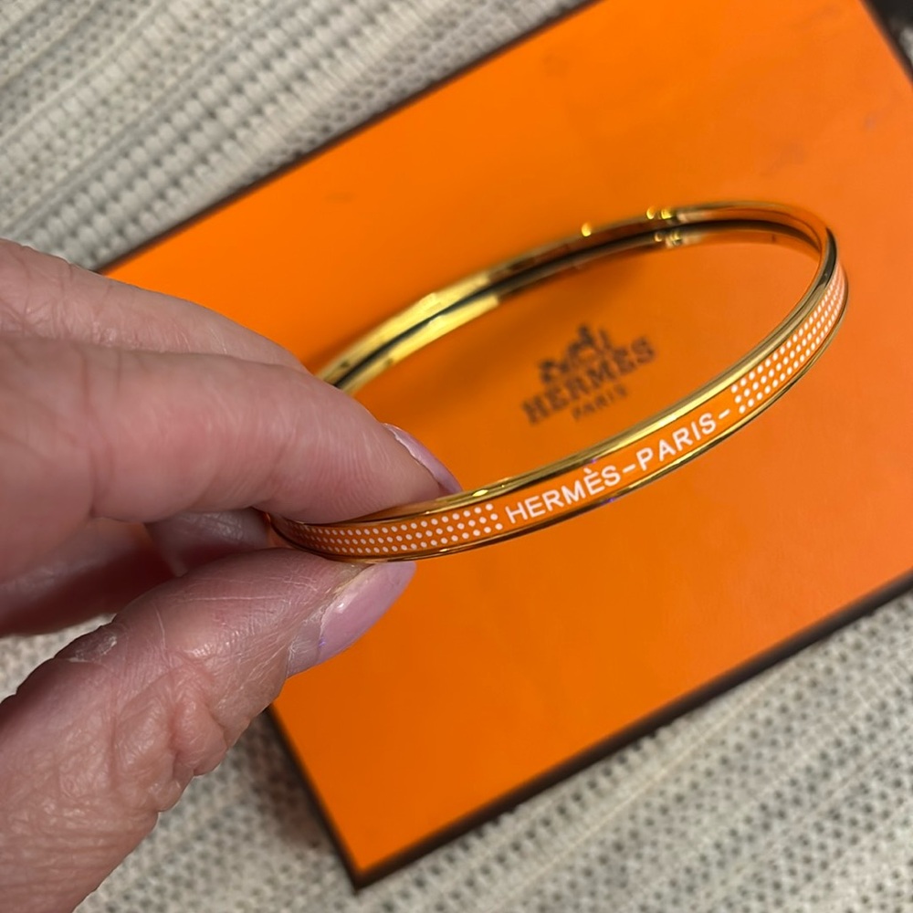 Hermes Bangle in Orange